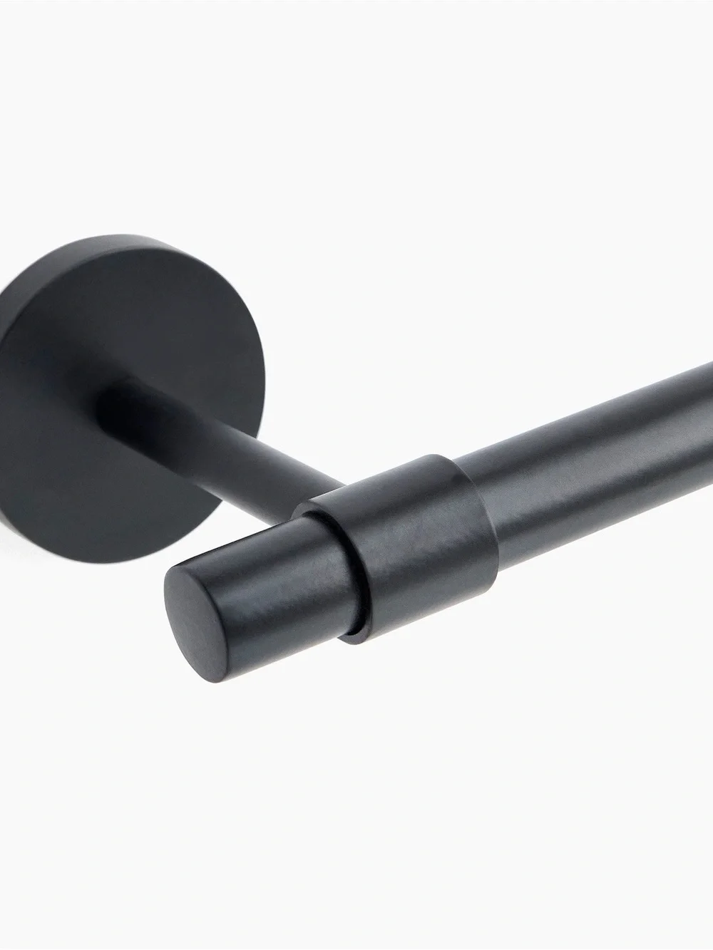 West Elm Modernist Matte Black Wall-Mount Towel Bar-NWT-18”